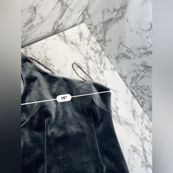 Eliza J Charcoal Gray One Sleeve Bussle Dress Size 14 Perfect for NYE - Picture 8 of 14